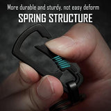 KeyUnity Titanium Carabiner Keychain Clip, Quick Release EDC Key Holder Organizer with Key Ring