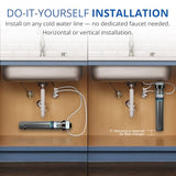 Aquasana Water Filter for Sink Faucet - Reduces 99% of 78 Contaminants Including Chlorine & Lead from Tap Water - Under Sink Filtration - Claryum Direct Connect