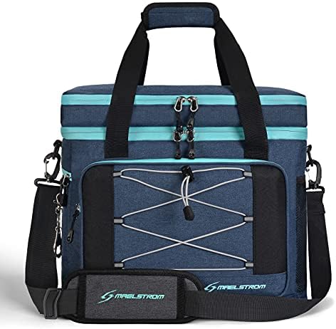 Maelstrom Soft Cooler Bag,Collapsible Soft Sided Cooler,24/30/60/75 Cans Beach Cooler,Ice Chest,Large Leakproof Camping Cooler,Portable Travel Cooler for Grocery Shopping,Camping,Road Trips
