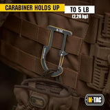 M-Tac Carabiner Clip Molle Compatible Snap Hook for Tactical Vest Backpack D-Ring