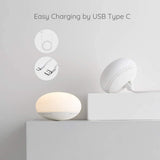 EASZZZ Baby Night Light, Nursery Night Lamp for Breastfeeding, Soft BPA Free Silicone Touch Night Lamp, Eye Caring, Easy Flip Design, Stepless Dimming, 1-Pack
