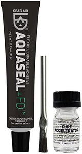 GEAR AID Aquaseal FD Flexible Durable Repair Adhesive and Cure Accelerator for Fixing Holes and Rips in Waders, Wetsuits and Inflatables