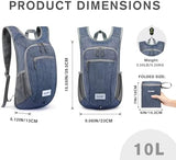 G4Free 10L/15L Hiking Backpack Lightweight Packable Hiking Daypack Small Travel Outdoor Foldable Shoulder Bag