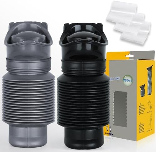 Pee Bottles For Men,Collapsible Urine Bottle With Disposable Replacement Bags,Car Pee Bottle For Men And Women,750ml,Leakproof,2-Piece Set Emergency Urinal For Road Trips,Traffic Jams And Camping