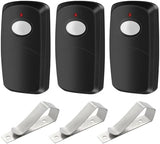 3 Replacement for Multicode Garage Gate Door Opener Remote,3089,308911,MCS308911,10 dip Switch,Black,300mhz