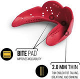 SISU Aero Large Mouthguard, Royal Blue - 2.0mm Thin - Custom-Molded Fit - Slim Design - Remoldable Up to 20 Times - for Team Sports - Non Toxic