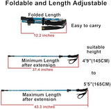Walking Stick - Collapsible Trekking Pole for Men and Women,7075 Aluminum Hiking Stick for Seniors