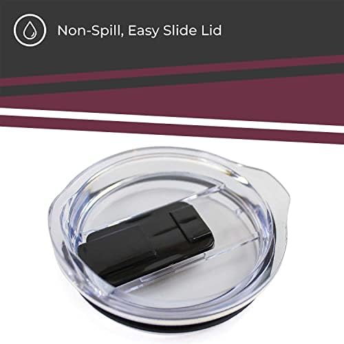 Campus Colors NCAA Stainless Steel Tumbler perfect for Gameday - 18 oz - Double Walled - Keeps Drinks Perfectly Insulated (South Carolina Gamecocks - Maroon)