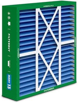 Filterbuy 16x20x5 Air Filter MERV 13 Optimal Defense (2-Pack), Pleated HVAC AC Furnace Air Filters for Honeywell FC100A1003, Lennox X0592, and More (Actual Size: 15.75 x 19.75 x 4.38 Inches)