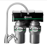 AO Smith Under Sink Water Filter System - Reduces PFAS, Lead, & Chlorine in Drinking Water - Under Counter Claryum Filtration for Kitchen - 2-Stage - AO-US-200