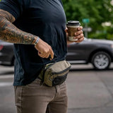Eberlestock Bando Bag - Tactical Men's Fanny Pack w/Adjustable Waist Belt, Zippered Pockets, Compact Lightweight Belt Bag