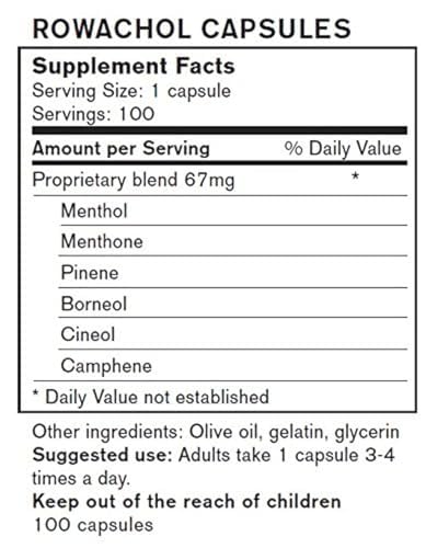 Rowachol Capsules 100 Capsules by rowa
