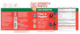 SmartyPants Kids Fiber & Veggies: Prebiotic Fiber Gummies for Kids, Fiber Supplement with Inulin, Organic Green Veggie Blend, Vegan, Gluten Free, Mixed Berry Flavor, 60 Count (30 Day Supply)