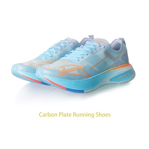 RUNNER MANNER Carbon Plate Running Shoes for Men – Cushioned, Lightweight, Breathable, Non-Slip Road Sneakers (US Size 7.5-11.5)