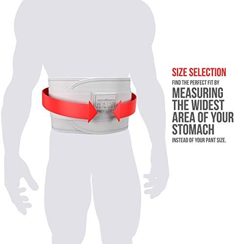 Sports Research® Sweet Sweat Waist Trimmer - Premium Sweat Enhancing Fitness Belt for Women & Men - 5 Adjustable Sizes