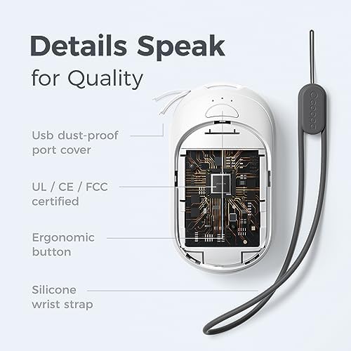 OCOOPA Magnetic Rechargeable Hand Warmers 2 Pack, Ultrathin Electric Handwarmers, Portable Pocket-Sized Heater, for Men, Women Purse Must Haves, Union UT3 Lite