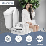 HOPOPRO Bidet Attachment for Toilet, Non-Electric Bidet Ultra-Slim Dual Nozzle (Feminine/Rear Wash), Fresh Cold Water Sprayer Bidets for Existing Toilets with Adjustable Pressure Control, Black