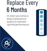 Pentair Pentek DGD-7525 Big Blue Water Filter, 10-Inch Whole House Sediment Filter Cartridge Replacement, Dual-Gradient Density Spun Polypropylene, 10" x 4.5", 25 Micron, Pack of 1