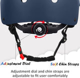 Kids Bike Helmet, Adjustable and Multi-Sport, from Toddler to Youth, 3 Sizes