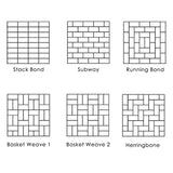 Grehge Blue Ceramic Wall Tile Subway Brick Effect with Bevelled Edges, Kitchen Bathroom Tiles, Gloss Finish, 1m2, Box of 50 – 100mm x 200mm