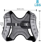 Weighted Vest Weight Vest for Men Women Kids Weights Included, Body Weight Vests Adjustable for Running, Training Workout, Jogging, Walking
