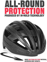 VICTGOAL Bike Helmet with USB Rechargeable Rear Light Detachable Magnetic Goggles Removable Sun Visor Mountain & Road Bicycle Helmets for Men Women Adult Cycling Helmets