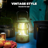 EverBrite LED Camping Lantern, USB C Rechargeable Lantern with Stepless Dimming, Vintage Portable Camping Lights & Lanterns, Lanterns for Power Outages, Hurricane, Emergency, Fishing, Home and More