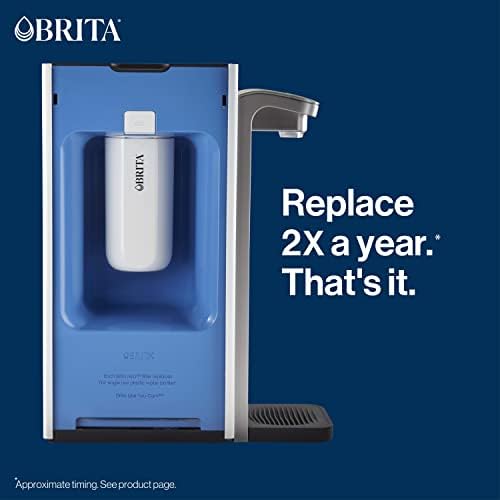 Brita Hub Replacement Water Filter, BPA-Free, Replaces 900 Plastic Water Bottles, Lasts Six Months or 120 Gallons, Includes 1 Filter, Kitchen Essential, White