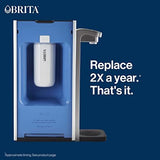 Brita Hub Replacement Water Filter, BPA-Free, Replaces 900 Plastic Water Bottles, Lasts Six Months or 120 Gallons, Includes 1 Filter, Kitchen Essential, White