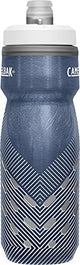 CamelBak Podium Chill Insulated Bike Water Bottle - Easy Squeeze Bottle - Fits Most Bike Cages - 21oz, Navy Perforated