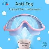 Seago Swim Goggles 2 Pack Anti-Fog Anti-UV Wide View Swimming Goggles for Kids 3-15