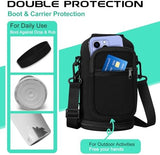 64OZ Insulated Water-Bottle with Paracord-Handle - Half Gallon Water Bottle Jug with Straw & Spout Lids, Bottle Sleeve & Boot, Keep Cold-48h Hot-24h for Fitness Camping Hunting, Hiking