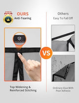 Magnetic Screen Door, Fit for Door Size:30"x80", Screen Itself Size 32"x81" Hands Free Entry, Pet and Kid Friendly, Reinforced Fiberglass Screen Door Mesh w/ 34 Strong Magnets for Patio/Front/Doorway