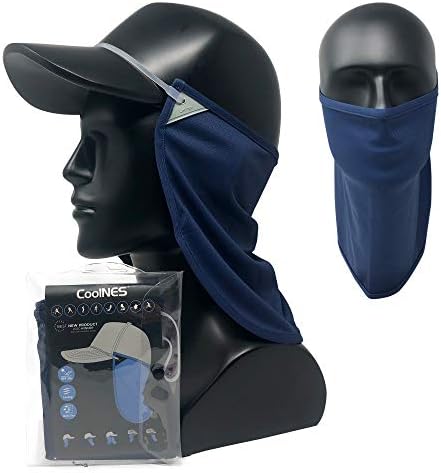 UV Sun Protection Neck Drape Adjustable Multifunctional 2 in 1 Face Covering for Outdoor Fishing - Unisex