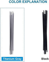 Preassembled Tent Poles Replacement, Gray 7001 T6 Heated Aluminum Tent Poles 1 Pole Pack