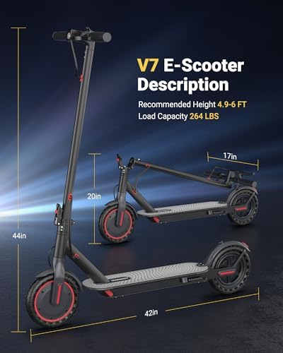 Electric Scooter for Adults, 8.5"/10" Tires, 19/22Mph, 350W/500W Motor, 21-28 Miles Range, Folding E-Scooter with Dual Suspension,APP(V1/SPRO/MAX/PRO)