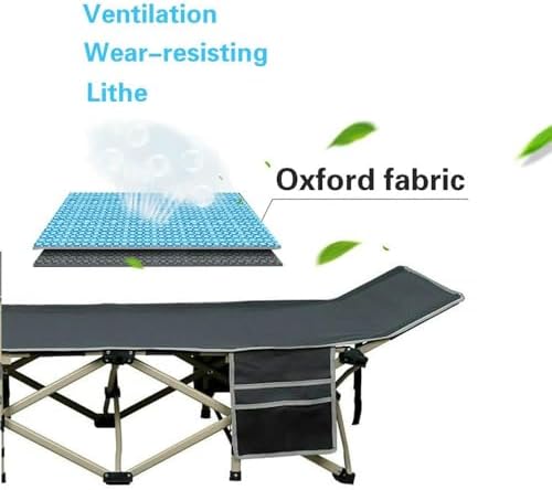 Yaheetech Folding Camping Cot, Portable Military Canvas Sleeping Bed, Outdoor Comfortable Lightweight Bed with Carry Bag for Hiking, Backpack Travel, Home & Office