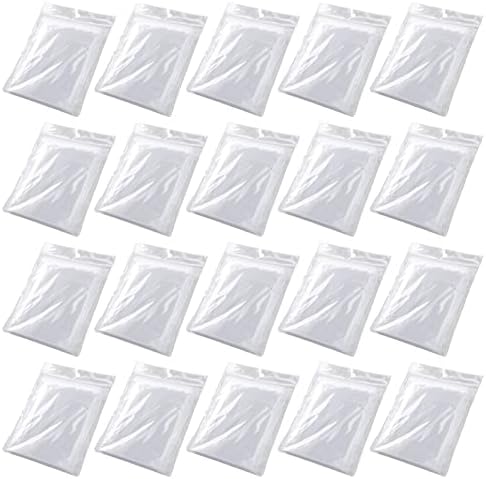 Juvale 20-Pack Disposable Rain Ponchos with Hood for Adults, Lightweight Emergency Plastic Poncho for Outdoor Events, Travel, Camping, Hiking, and Festivals, Clear