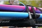 DORSAL Surfboard Kayak SUP Surf Roof Rack Tie Down Straps 15 FT (2) Black