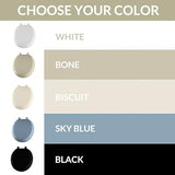 Mayfair Padded Toilet Seat, Cushioned Soft Vinyl over Wood Core Seat, Secure Hinges, Easy Clean, Made in USA, Round, Biscuit