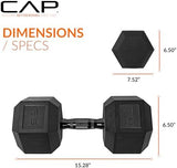 CAP Barbell Coated Hex Dumbbell Weight | Multiple Options
