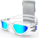 OMID Swim Goggles, P2 Polarized Swimming Goggles for Men Anti-fog Goggles Swimming for Adult Women