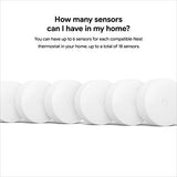 Google Nest Temperature Sensor- That Works with Nest Learning Thermostat and Nest Thermostat E - Smart Home, White