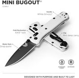 Benchmade - Mini Bugout 533 Folding Knife with White Givory Handle (533BK-1)