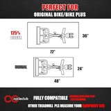 Bike Mat Compatible with Peloton Bike,Elliptical,Treadmill Mat, 6mm Thick, Under Exercise Bike Trainer Pad for Indoor Stationary Spin Bike Gym Equipment Hardwood Floor Carpet Protector