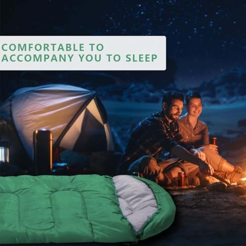 OBTANIM Camping Sleeping Bags Portable Waterproof Sleeping Bag for Adults Kids 4 Seasons Winter, Fall, Spring, Summer Backpacking Hiking Camping Mountaineering Indoor Outdoor Use