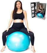 BABYGO® Birthing Ball for Pregnancy & Labor + Our Award Winning Book - Exercise, Birth & Recovery Plan, 5X Stronger Than a Yoga Ball with Eco Friendly Material