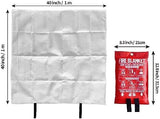 Fire Blanket for Kitchen and Home,40" x 40", Fiberglass Emergency Fire Blanket,4 Pack
