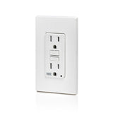 Leviton GFCI Weather-Resistant Outlet, 15 Amp, Self Test, Tamper-Resistant with LED Indicator Light, Outdoor Locations, GFWT1-W, White