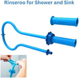 Rinseroo: "Shower Cleaning Thing"–Slip-On Handheld Hose Attachment for Fast, Mess-Free Shower Wall Rinsing–6 Ft Hose, Fits Up to 5" Shower Head –Temporarily Converts Standard Shower into Handheld